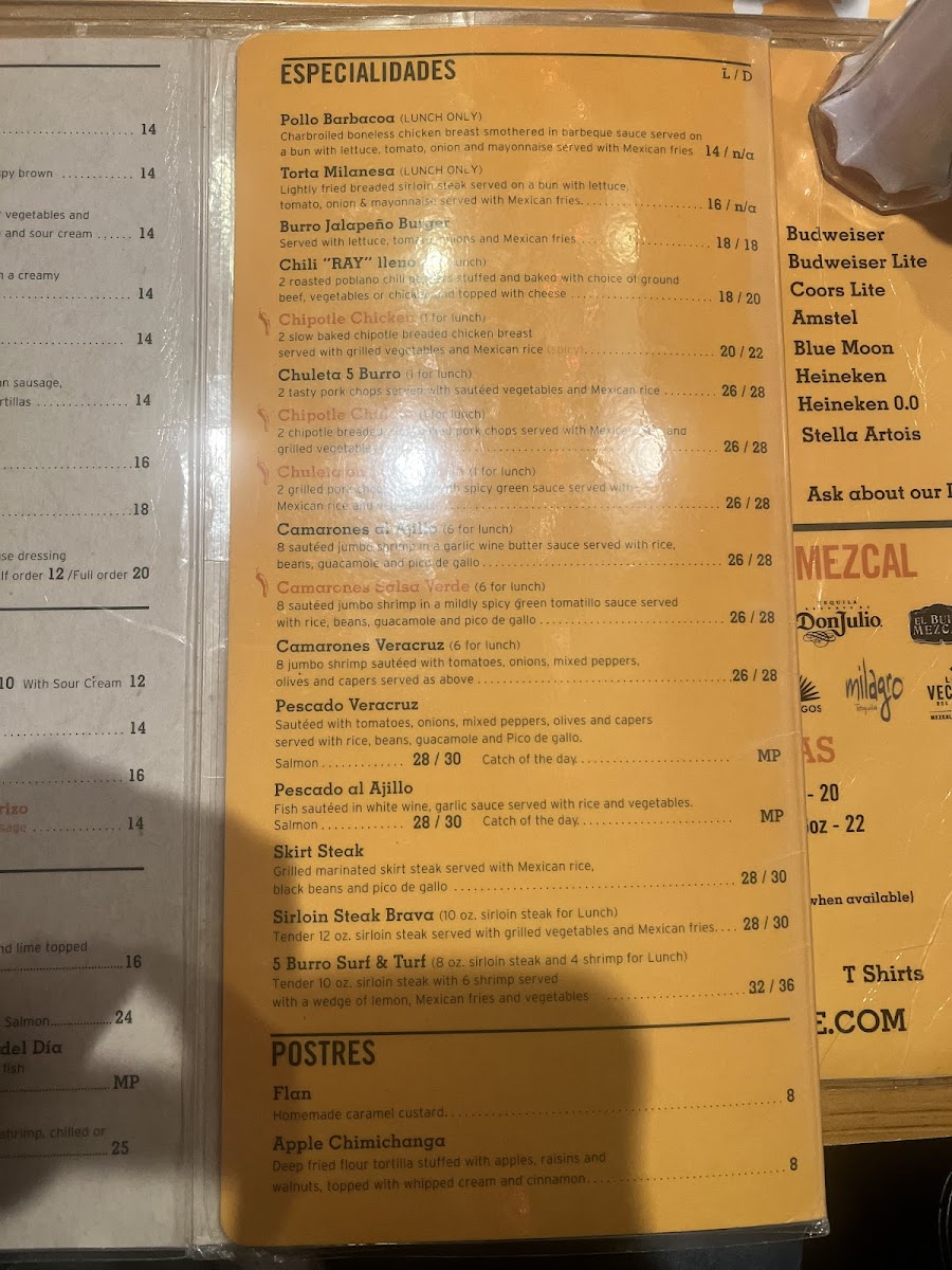 5 Burro Cafe Menu - Image 6